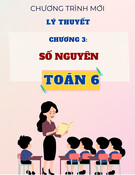 Chuyên đề lý thuyết Toán 6 - Chương 3: Số Nguyên
