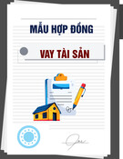 Mẫu Hợp đồng vay tài sản không có biện pháp đảm bảo
