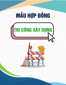 Mẫu Hợp đồng thi công xây dựng