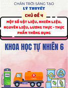 Chuyên đề lý thuyết KHTN 6 - Chủ đề 4: Một số vật liệu, nhiên liệu, nguyên liệu, lương thực - thực phẩm thông dụng