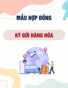 Mẫu Hợp đồng về việc ký gửi hàng hóa
