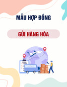 Mẫu Hợp đồng về gửi hàng hóa