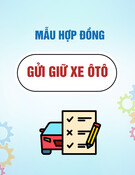 Mẫu Hợp đồng gửi giữ xe ô tô