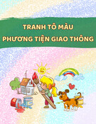 Tranh tô màu phương tiện giao thông