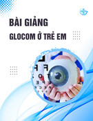 Bài giảng Glocom ở trẻ em
