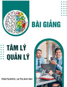 Bài giảng Tâm lý quản lý - PGS.TS.GVCC. Lê Thị Anh Vân