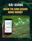 Bài giảng Quản trị kinh doanh nông nghiệp - Trường Đại học Nông nghiệp Hà Nội