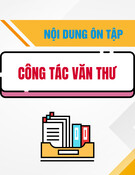 Nội dung ôn tập môn Công tác văn thư