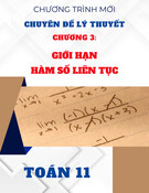 Chuyên đề lý thuyết Toán 11 - Chương 3: Giới hạn. Hàm số liên tục