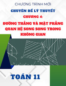 Chuyên đề lý thuyết Toán 11 - Chương 4: Đường thẳng và mặt phẳng. Quan hệ song song trong không gian